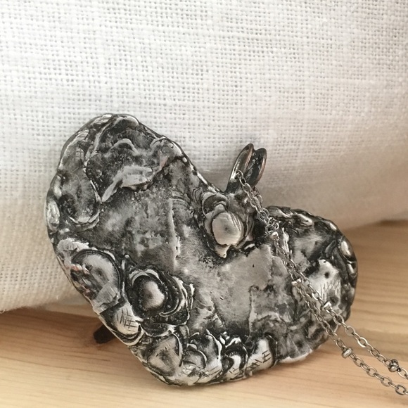 Heart Necklace / Handcrafted Heart / Heart Pendant - Picture 5 of 8